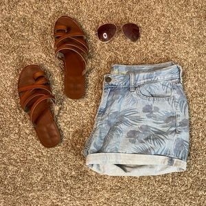 Old Navy Boyfriend Cuffed Denim Shorts